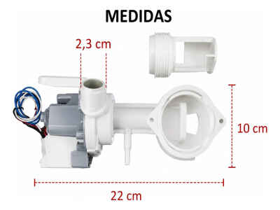 Bomba De Agua Lavadora Carga Superior Winia Original 17 Kg - Imagen 3