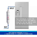 Kit Filtro Externo Agua Refrigerador LG Original - Imagen 3