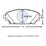 Pastillas De Freno Mazda Cx-3.  2.0. 2015 Al 2020 Delanteras - Imagen 4