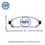 Pastilla De Freno Nissan Xterra 4x4. 05-14. Low Metal. Dela - Imagen 4