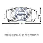 Pastilla De Freno Mazda Cx5. 2.2. 2013-2015.low Metal Del - Imagen 10