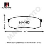 Pastillas De Freno Traseras Toyota 4runner 2003 - 2020 - Imagen 4