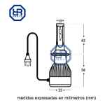 Kit 2 Ampolletas Turbo Led H4 Matsumoto - Imagen 5