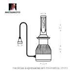 Kit 2 Ampolletas H4 Nano Led L24 Matsumoto - Imagen 5