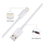 Cable De Carga Usb A Lightning Para iPhone Blanco - Imagen 2