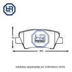 Pastilla De Freno Changan Cs-35.1.6 2013-2021 Tras - Imagen 5