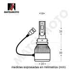 Kit 2 Ampolletas Turbo Led H11 - A6+ 7.800 Lumines Matsumoto - Imagen 8