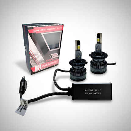 Set Ampolletas Super Led H7-l18 Matsumoto 8000 Lúmenes