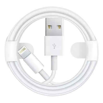 Cable De Carga Usb A Lightning Para iPhone Blanco