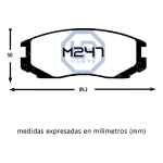 Pastillas De Freno Colt 1.3-1.6. 1992-2002 Low Metal Del - Imagen 10