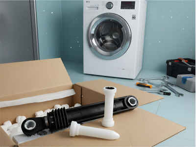 Kit 3 Amortiguadores LG Carga Frontal + Pasadores - Imagen 3
