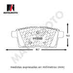 Pastillas Freno Traseras Ford Edge 3.5 Ceramica 2007-2015 - Imagen 7