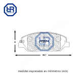 Pastilla Freno Actyon 2.0 D20t 2012-2022.del - Imagen 4
