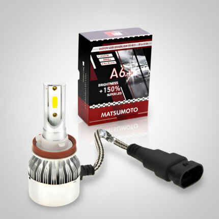 Kit 2 Ampolletas Turbo Led H11 - A6+ 7.800 Lumines Matsumoto