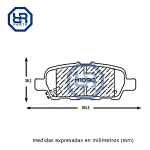 Pastilla De Freno Tras Nissan Maxima 2.5 2016-2022 - Imagen 6