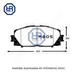 Pastilla De Freno Cherokee Sport 2.8 2004-2007.del - Imagen 5