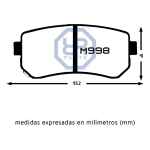 Pastillas De Freno Sportage 2014-2020. Low Metal Traseras - Imagen 3
