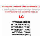 Filtro Atrapa Pelusa 2 Unidades Lavadora LG Carga Superior - Imagen 8