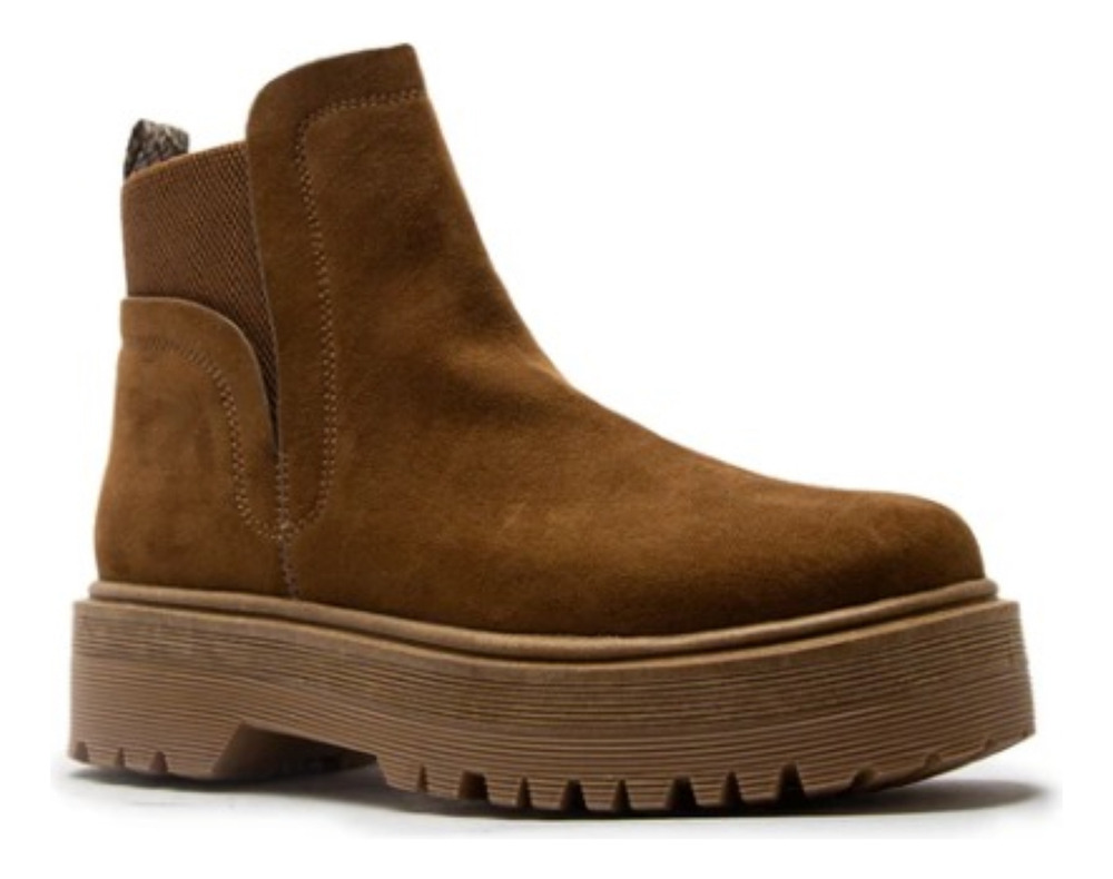 972420-MLC79829512076_102024 Botas Qupid Raffi-20 Talla 38 Eu Marrón Gamuza 38 Cl - Imagen 1