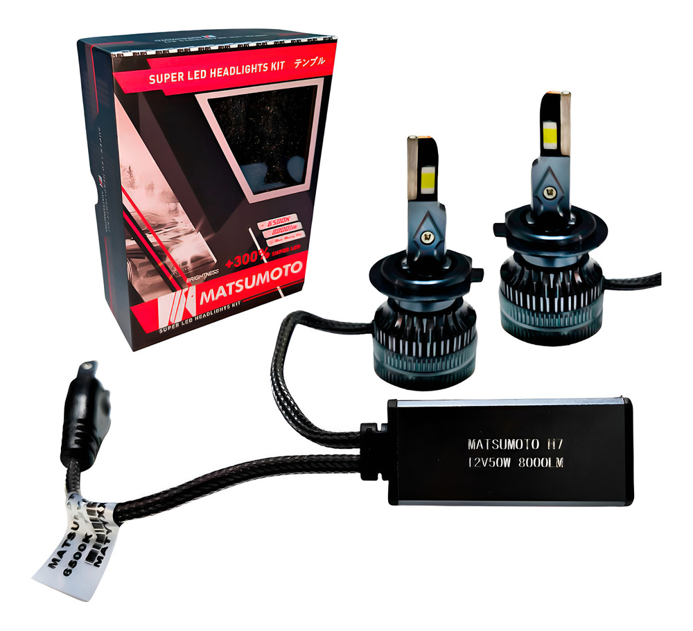973209-MLC89016524746_082025 Set Ampolletas Super Led H4-l18 Matsumoto 8000 Lúmenes - Imagen 1
